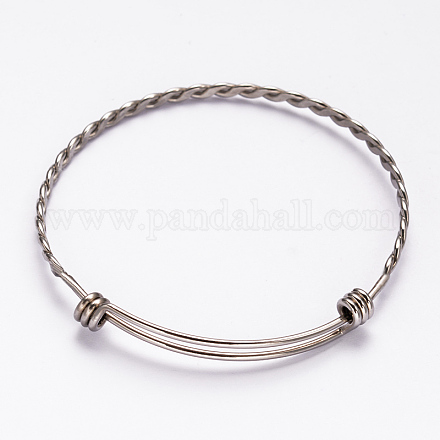 304 braccialetti in acciaio inox BJEW-H468-P-1