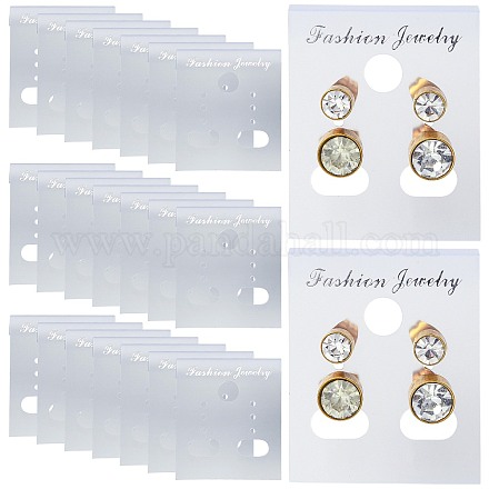 180PCS дисплей карты прямоугольник пластиковые серьги EDIS-FS0001-01B-1