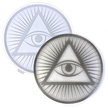 Stampi in silicone fai da te occhio della provvidenza/occhio che tutto vede AJEW-D052-02-1