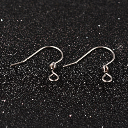 304 Stainless Steel Earring Hook Jewelry Findings STAS-G130-50P-1