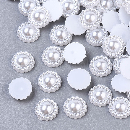 Cabujones de perlas de imitación de plástico ABS SACR-R860-Z9-1