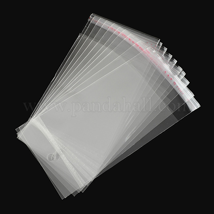 セロハンのOPP袋  長方形  透明  15.5x8cm  穴：8mm  一方的な厚さ：0.035mm  インナー対策：10.5x8のCM OPC-S014-03-1