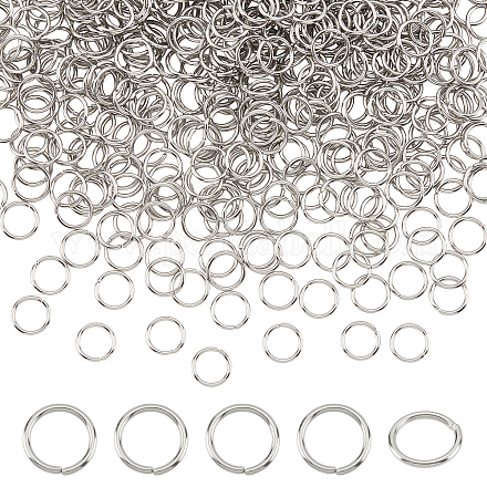 Dicosmetic 304 anneaux ouverts en acier inoxydable STAS-DC0005-73-1