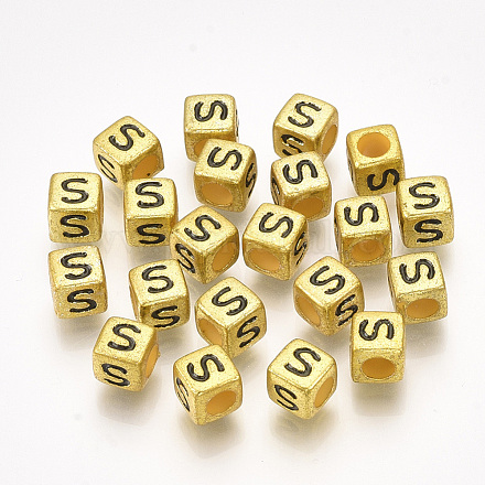 Акриловые бусины PB43C9308-G-S-1