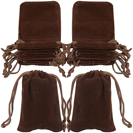 Подарочные пакеты на шнурке из бархата ABAG-BBC0001-10A-03-1