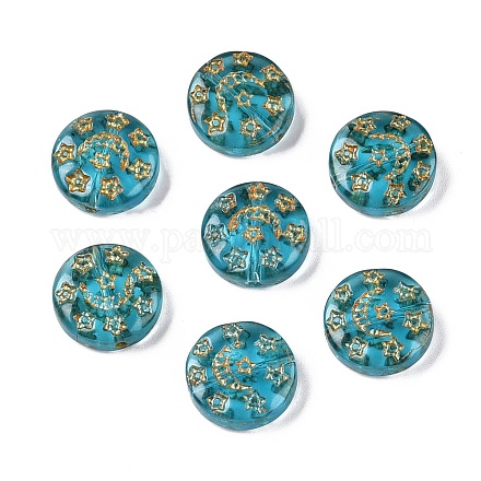 Прозрачные бусины лэмпворк LAMP-P065-04A-14-1