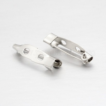 Eisen Brosche Sicherheitsverschluss bar Pins Pin zurück mit 2 Löcher IFIN-A171-04D-1