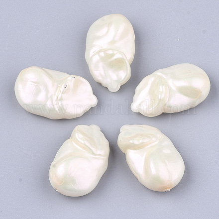 Perles d'imitation perles en plastique ABS OACR-T006-229A-1