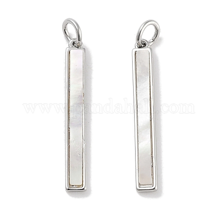 Подвески из латуни из натуральных ракушек KK-C051-18P-1