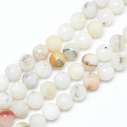Natural Agate Bead Strands G-R346-6mm-26-1