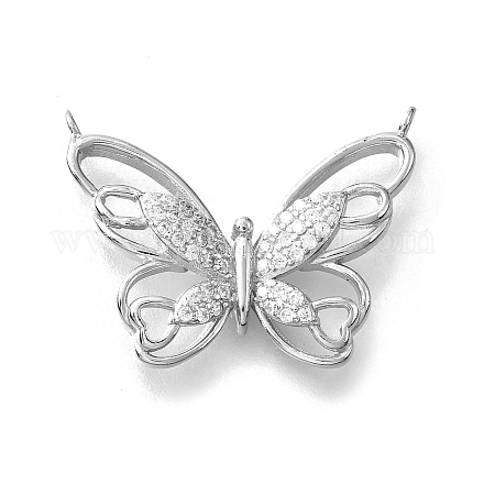 925 подвеска из стерлингового серебра с прозрачными кубическими цирконами STER-P067-01P-1