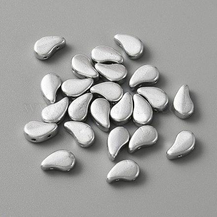 380шт гальванические чешские стеклянные бусины&nbsp;EGLA-WH0001-09C-1