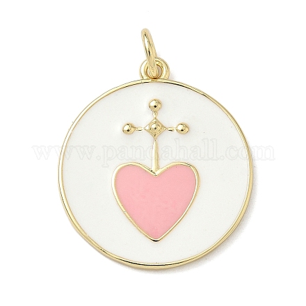 Латунь эмаль подвески KK-P326-09B-G03-1