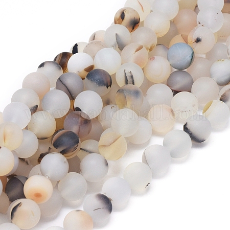 Wholesale Natural Dendritic Agate Beads Strands 