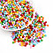 Baking Paint Glass Seed Beads, Round, Mixed Color, 4~4.5x3~4mm, Hole: 0.9~1.2mm, about 4500~6250pcs/pound