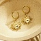 Stainless Steel Sun Dangle Earrings for Women