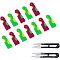 NBEADS 30 Pcs Needle Threader, Automatic Sewing Threader Plastic Needle Device and 2 Pcs U-Shape Scissors for Sewing Projects DIY Crafts