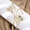 Butterfly Alloy Arm Cuff Bangles for Girl Women, Golden, Inner Diameter: 3-1/8 inch(8.05cm)