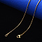 PVD Vacuum Plating 304 Stainless Steel Boston Link Chain Necklace, with Lobster Claw Clasp, Real 18K Gold Plated, 19.68 inch(50cm)x1.2mm