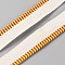 Flat Cotton Book Headbands, with Knitted Strip and Spool, for Book Binding Decorations, Yellow, 13x1mm, about 109.36 Yards(100m)/Roll