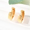 304 Stainless Steel Hoop Earrings, with 316 Surgical Stainless Steel Ear Pins, Ion Plating(IP), Golden, 13x4mm