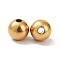 Brass Beads, Round, Nickel Free, Raw(Unplated), 8mm, Hole: 4mm