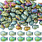 80Pcs 2 Colors Electroplate Glass Beads, Fish, Full Plated, Mixed Color, 15x10x3mm, Hole: 1mm, 40pcs/color