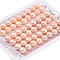 Grade 6A Natural Cultured Freshwater Pearl Beads, Half Drilled, Half Round Beads, Pink, 9.5~10x7mm, Hole: 1mm