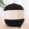 Polyester Knitting Yarn, for Garments Scarves Sweater Shawl Hats, Black, 200g/skein