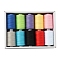10 Colors Polyester Sewing Thread, Mixed Color, Packing: 63x34x12mm, 10pcs/set