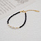 Imitation Pearl & Glass Beaded Necklaces for Women Summer Design, Black