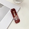 Acrylic Rectangle Alligator Hair Clips, Hair Accessories for Women & Girls, Coconut Brown, 65x23mm
