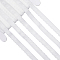Chinlon Wavy Edge Elastic Band, Flat, Garment Accessories, White, 10x1mm