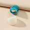 2Pcs Retro Acrylic Ring Sets, Fashionable and Trendy, Mixed Color