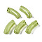 Acrylic Beads, Imitation Gemstone, Curved Tube, Olive Drab, 34.5x13x11mm, Hole: 3.5mm, about 155pcs/500g