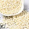 Baking Paint Glass Seed Beads, Donut, PapayaWhip, 4x2.5mm, Hole: 1mm, about 137pcs/10g