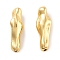 Rack Plating Irregular Column Brass Beads, Cadmium Free & Lead Free, Long-Lasting Plated, Golden, 18x6x5mm, Hole: 1.1mm