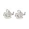 Alloy Pendants, Lead Free and Cadmium Free, Teapot, Antique Silver, Size: about 13mm long, 12mm wide, 4mm thick, hole: 2mm