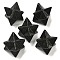 Natural Lava Rock Beads, No Hole/Undrilled, Merkaba Star, 25x25x25mm