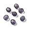 Transparent Acrylic Beads, Faceted, Round, Gray, 8mm, Hole: 1.5~2mm, about 1800pcs/500g
