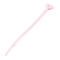 Heart Shape Silicone Cable Zip Ties, Cord Organizer Strap, for Wire Management, Pearl Pink, 128x13x4.5mm