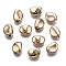 CCB Plastic Beads, for DIY Jewelry Making, Bean, Light Gold, 9.5x7.5x5mm, Hole: 1.5mm, about 2280pcs/500g