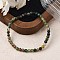 Natural Indian Agate Beaded Stretch Bracelets, Round, Beads: 4~5mm, Inner Diameter: 2-1/4 inch(5.65cm)