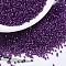 MIYUKI Delica Beads, Cylinder, Japanese Seed Beads, 11/0, (DB0281) Fuchsia Lined Crystal Luster, 1.3x1.6mm, Hole: 0.8mm, about 10000pcs/bag, 50g/bag