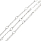 304 Stainless Steel Twist Oval Link Chains, Soldered, with Spool, Stainless Steel Color, 13.5x1.5x0.8mm