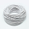 Leather Braided Cord, White, 6mm, about 54.68 yards(50m)/bundle