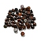 Natural Red  Tiger Eye Dyed & Heated Cabochons, Half Round, 4x2~2.5mm