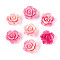Synthetic Coral Beads, Dyed, Flower, Camellia, 12x12x7mm, Hole: 1mm