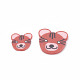 手作りのポリマークレイの子猫のネイルアートの装飾  ファッションネイルケア  穴がない  漫画の猫  サクランボ色  4~8x4~9x0.1~2.5mm  約33390~38160個/477g CLAY-N002-01A-2