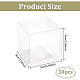 Прозрачная пластиковая подарочная упаковка для домашних животных CON-WH0052-9x9cm-2